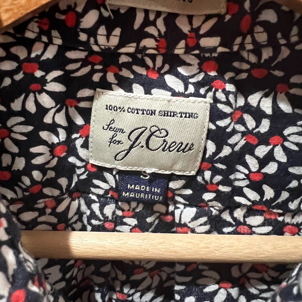 Men’s J Crew cotton floral button-down